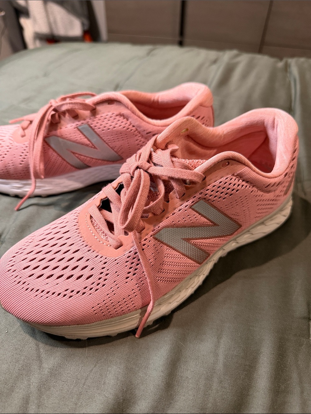 New Balance Women’s Pink Mesh Running Sneakers